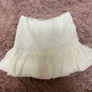 mini white bubble skirt